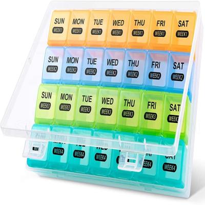 China Daily Weekly Organizer Large Pill Box Pill Holder Travel Pill Box Pill Case 7 Day Medicine Organizer 3 Times A Day for sale