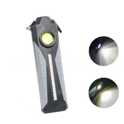 China Type C Rechargeable Flashlight 1800mAh Seat Belt Cutter Emergency LED Flashlight Car LED Flashlight Emergency Light Glass Breaker for sale