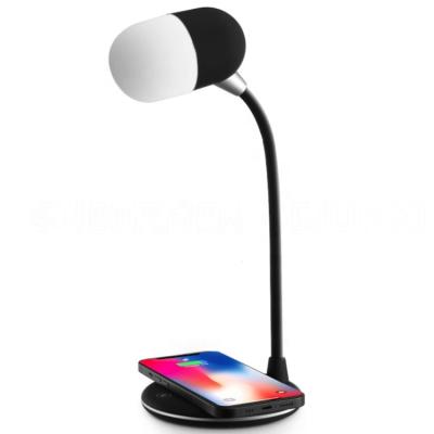 China Desk lamp ; wireless charger; Music Speaker Portable USB LED Desk Lamp Touch Sensor Stepless Dimmable Table Light Eye Protect Bedroom Study Book Read Light for sale