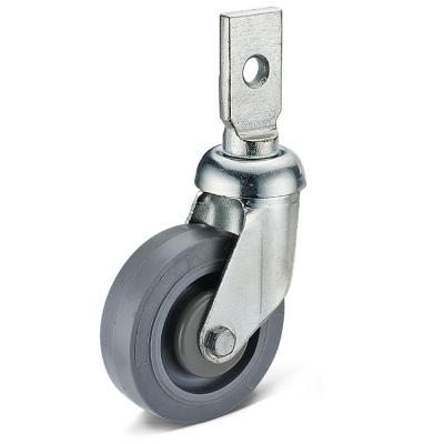 China Other Swivel Seating Caster 4 Inch 5 Inch TPR Solid Caster With PP Core For Shopping Cart for sale