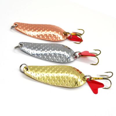 China Spinning Sequins Fishing Lure Spoon Spinner Bait Spinnerbait Hard Metal Lure for sale