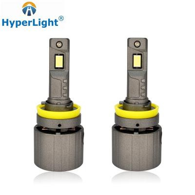 China Alloy HyperLight P19 High Power Car LED Bulbs 130W Car Fog Lights 12V 13000Lm H8 H9 White Auto Spotlight Aluminum Lamp for sale