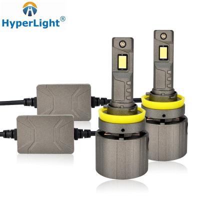 China Aluminum Alloy HyperLight Higher Power Car Headlight Bulbs P19 Led Head Light H8 130W Led Headlight For Auto Lighting System for sale