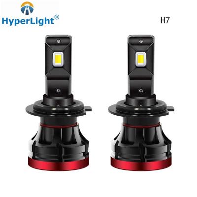 China Hot Sale Aluminum Alloy HyperLight Led Headlight 55W D9S Three Colors 3000K 4300K ​​6000K LED Headlamp H7 Head Lamp Bulbs For Any Car for sale