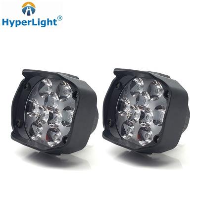 China Suitable For Cars HyperLight Led Work Light W55 2000Lm 12W Motos LED Mini Driving Light 12V 24V Motorcycle Fog Lamp for sale