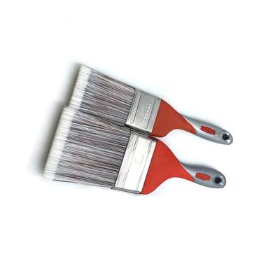 China Decorative Wood Flat/Corner Cleaning Brushes Bristle White Wall Hog DIY Tools for sale