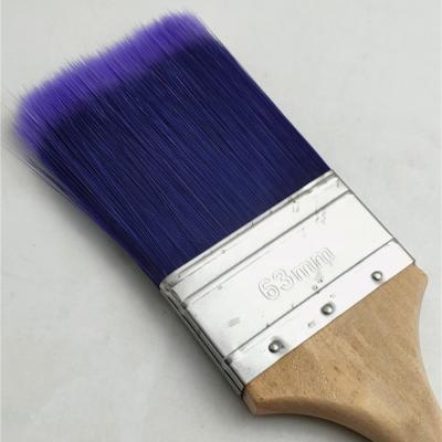 China Eco-Friendly Professional 2.5Inch Bi-Color PET Filament Paint Brush With Different Handle Material for sale