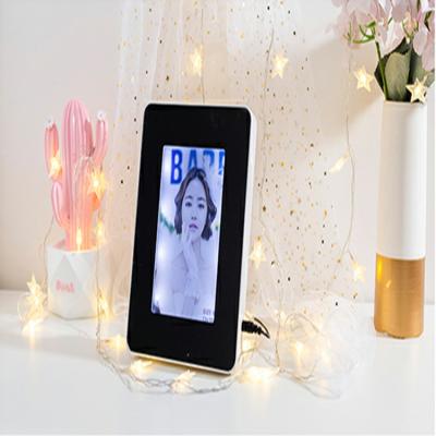 China Hot Creative Multifunctional Square Custom Magic Mirror LED Photo Frame Can Be Used As A Mirror for sale