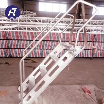 China Insulation Marine Ladders Rampart Narrow Step Aluminum Ladder Height Custom for sale