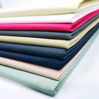 China High Quality Nylon Spandex Plain Stretch Plain Cotton Crepe Fabric 55%N 42%C 3% Woven Elastane for sale