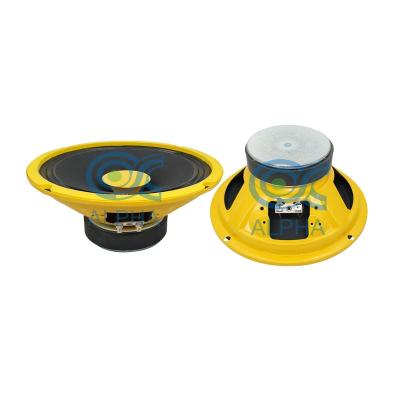 China audio & Full Range HIGH FIDELITY Audio Woofer Tweeter 8 Inch 20W Unit Car Speaker Yellow Car Speaker for sale