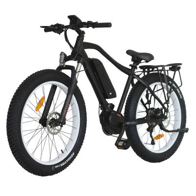 China 48v standard 26 inch mid drive fat tire bike mtb e-mountain bike electric bicycle for sale