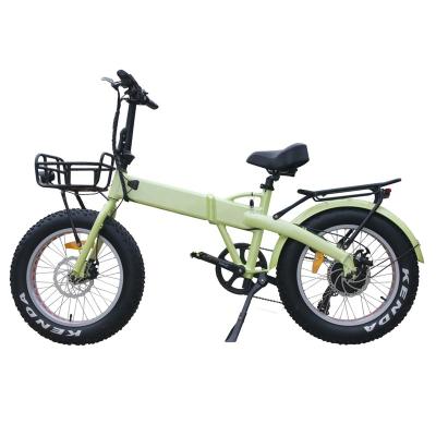 China 48v Luxury 20 Inch Fat Tire Electric Folding Bike Mountain Foldable Adult E-Bike for sale