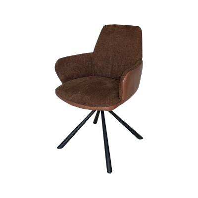 China Luxury Upholstered Velvet Home Furniture Cafe Hotel Soft Back Velvet Fabric Dining Chair With Metal Legs for sale