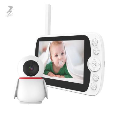 China Hot Sale PAN-TILT Temperature Wifi Canstar Mini Monitor Auto Tracking Baba Eletronica Blue Baby Monitor Camera for sale