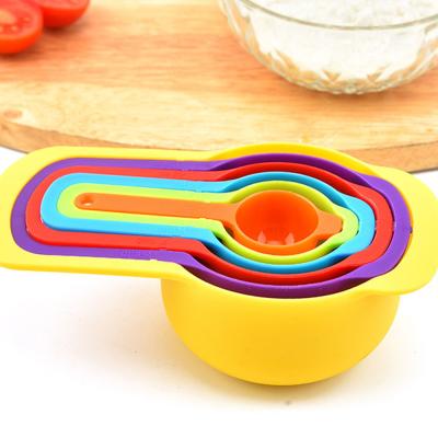 China 6 Piece Viable Free Colored Plastic Measuring Spoon Bpa Set Kitchen Mini Measuring Spoon for sale