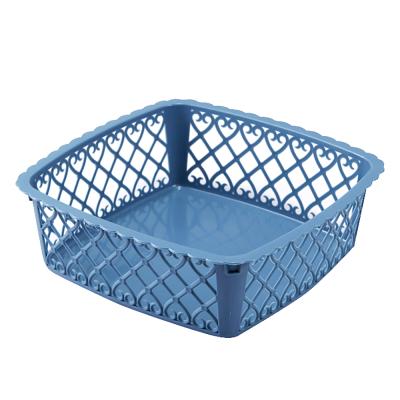 China Wholesale Viable Modern Design Stationery Organizer Without Lid Desktop Storage Box Plastic Storage Basket for sale