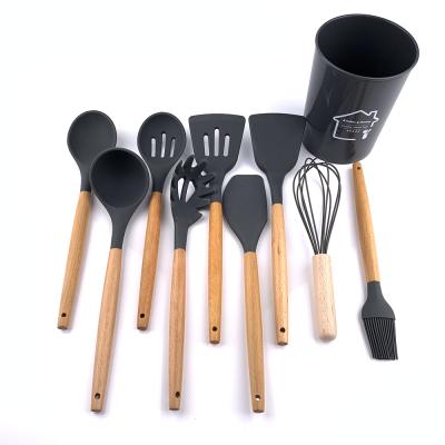 China 2021 Contemporary Hot Sale Silicone Kitchenware Cooking Environmentally Friendly Silicone Kitchen Utensils Set for sale