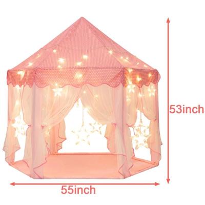 China Soft Toy Pop Up Hexagonal Kids Theater House Play Tent for sale