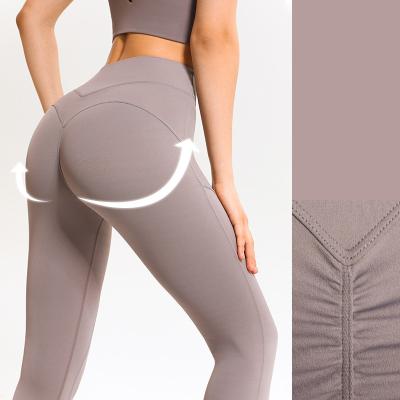 China Breathable Women Super Comfort Slimming Workout Fit Gym Leggings Butt Peach Bodybuilding Active Yoga Tights for sale