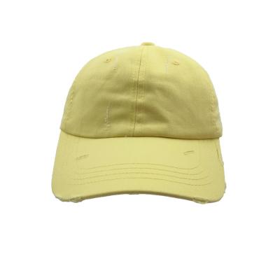 China COMMON hole sanding candy color baseball cap shading trend men's and women's casual sports travel hats for sale