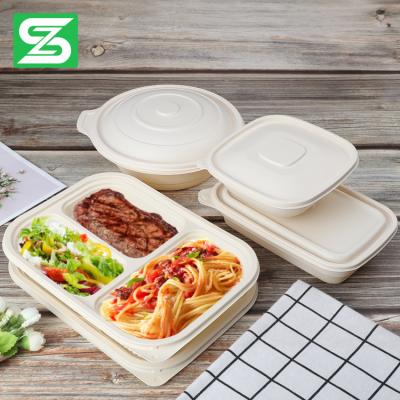 China Eco Friendly Disposable Cornstarch Food Bowls Rolls Disposable Biodegradable Food Container for sale