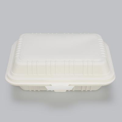 China Disposable Biodegradable Take Away Microwavable Cornstarch Food Packaging Containers for sale