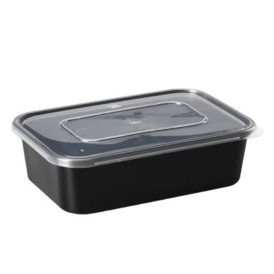 China Food Grade PP Microwavable Plastic Lunch Box Disposable Food Container for sale