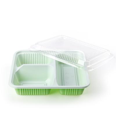 China Microwavable Disposable Plastic Food Containers Catering Takeout Food Containers for sale