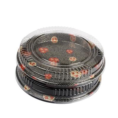 China Viable disposable plastic boxes for sushi food packaging for sale