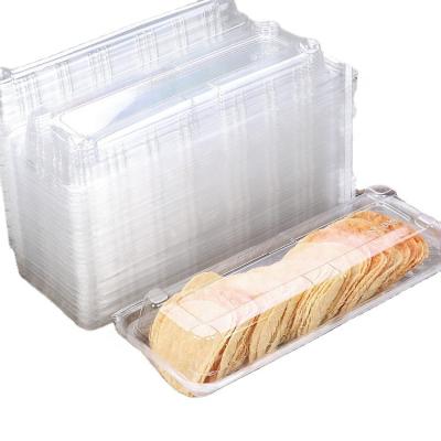 China SZ-009 Good Transparency Rectangular Food Box And Lid Clear Plastic Disposable Hinged Food Container for sale