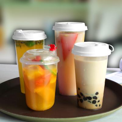 China Custom Logo 90 Diameter OEM Clear PP Plastic Cold And Hot Cup Plastic Cup for sale