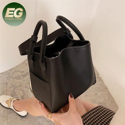 China Sh1981 Fashion Ladies Shoulder Bag Purses Women PU Leather Bucket Bags for sale