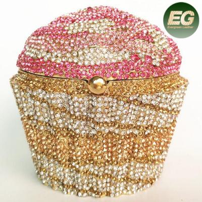 China New clutch design evening clutch bag rhinestone lady bag ice shape woman bags from china supplier LEB930 for sale