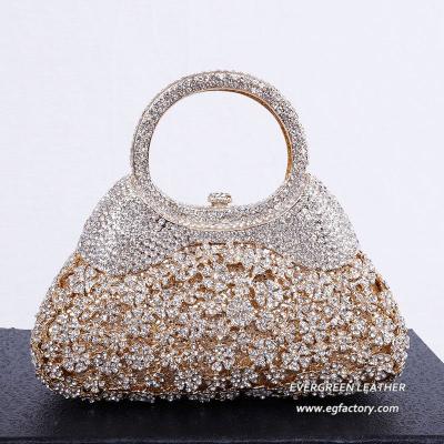 China Fashion Crystal Evening Bag Designer Famous Banquet Luxury Clutch Bag LEB980 for sale