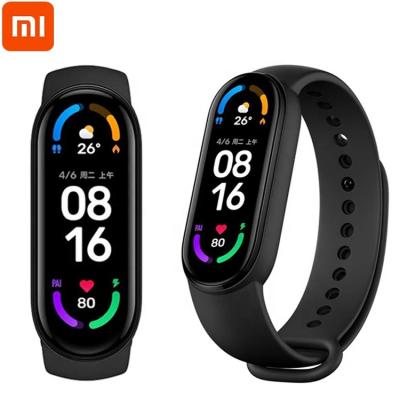 China Original Global Waterproof Xiomi MI Band 6 Blood Pressure 5ATM Fitness Tracker BT 5.0 Wristband Xiaomi MI band6 GPS Navigation Version for sale