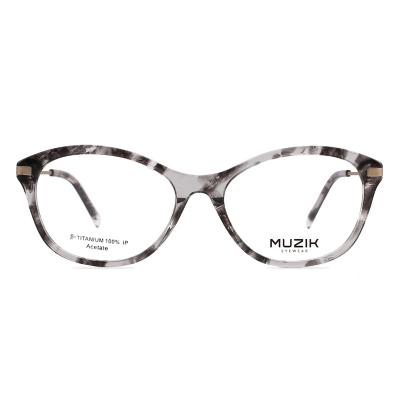 China BT0039 Custom Reading Glass Retro Acetate Eyewear Cat Eye Optical Glass Frames for sale