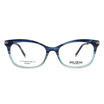 China For Reading Glass Fashion Acetate Metal Optical Frame High Quality Glasses BT0038 for sale