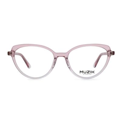 China For Reading Glasses LC001 Fashion Optical Frame Clear Acetate Custom Glass Eyewear for sale