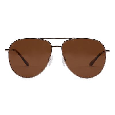 China Fashionable Sunglasses SML060 China Metal Frame Pilot Glass Sunglasses For Men for sale