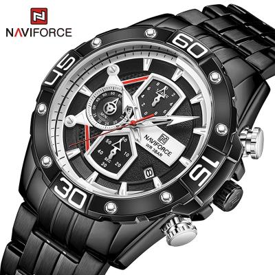 China Classic NAVIFORCE 8018 Chronograph Fashion Watch Chronograph Watches Men's Wrist Business Waterproof Clock Luxury for sale