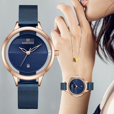 China New NAVIFORCE 5014 Day/Date Women Watches Fashion Quartz Ladies Wrist Brand Business Casual Dress Wristwatches for sale