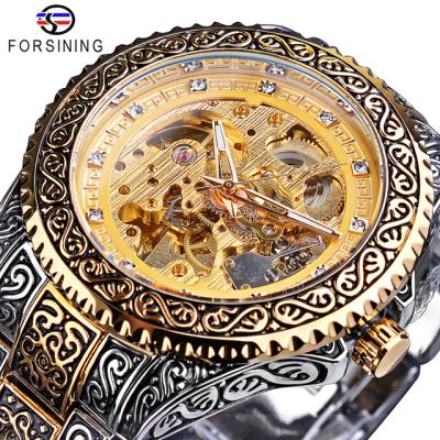 China Luxury Men Dropshipping Forsining Mens Stainless Steel Fashion Relogios Masculino Waterproof Automatic Mechanical Watches New Watch for sale