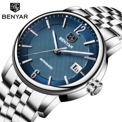 China Brand New 5144 Day/Date Watch Men BENYAR Waterproof Stainless Steel Mechanicl Automatic Sports Fashion Watches Men Wrist for sale