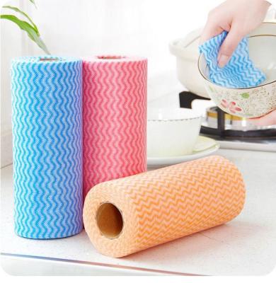 China Sustainable Household Eco-friendly Non-woven Labeling Machine Towel Kitchen Cleaning Cloth for sale