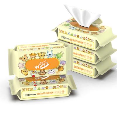 China Preservative 80 pieces of individual baby hand wipes with size 200*150mm per pack for sale