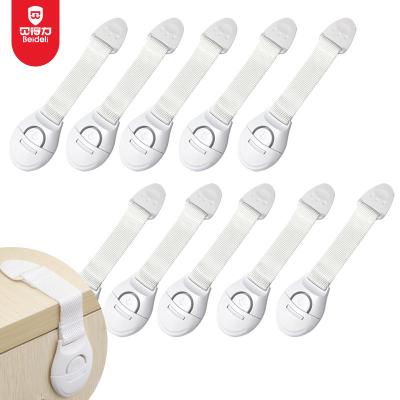 China Cabinet Doors Baby Safety Kit Hot Selling Child Baby Lock Child Safety Nylon Cabinet Locks For Babies for sale