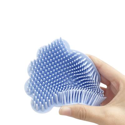 China Amazon Amazon Baby Silicone Bath Brush Waterproof Hot Selling Multifunctional Baby Hair Brush for sale