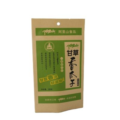 China Biodegradable Kraft Paper With Aluminum Layer Inside Stand Custom Packaging for sale