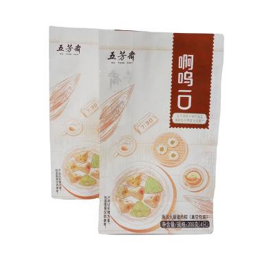 China Moisture Proof Bag Flat Bottom With Side Transparent Food Rated Packaging for sale